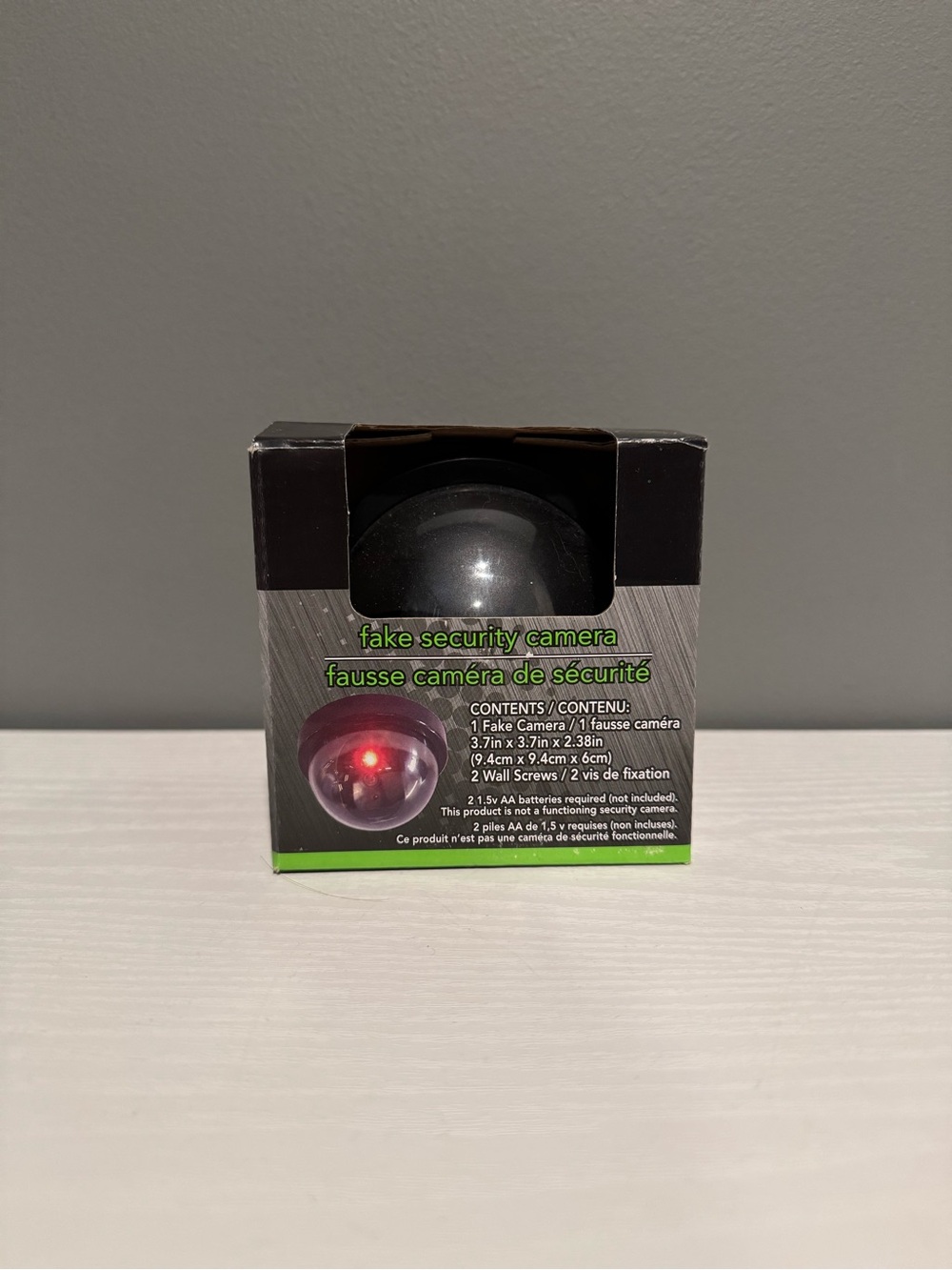 Fake Security Camera Dome with Red LED